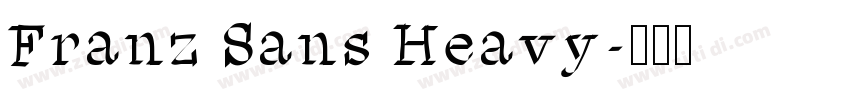 Franz Sans Heavy字体转换